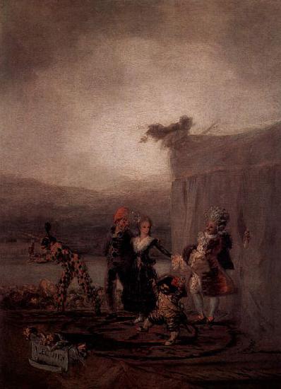 Francisco de Goya Wanderkomodianten Sweden oil painting art
